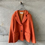 Orange woven jacket
