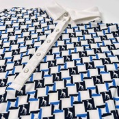 adabat アダバット ゴルフ 総柄 半袖 ポロシャツ トップス サイズ M /レディース/ワールド/日本製