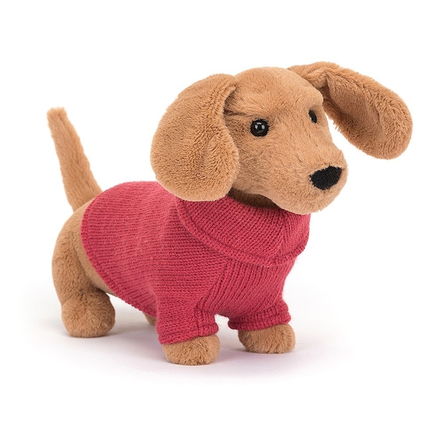 Sweater Sausage Dog Pink_S3SDP