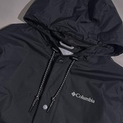 Columbia コロンビア OMNI-TECH 裏メッシュ ナイロン フード付き ジャケット M /ブラック系 メンズ 123 WM3431