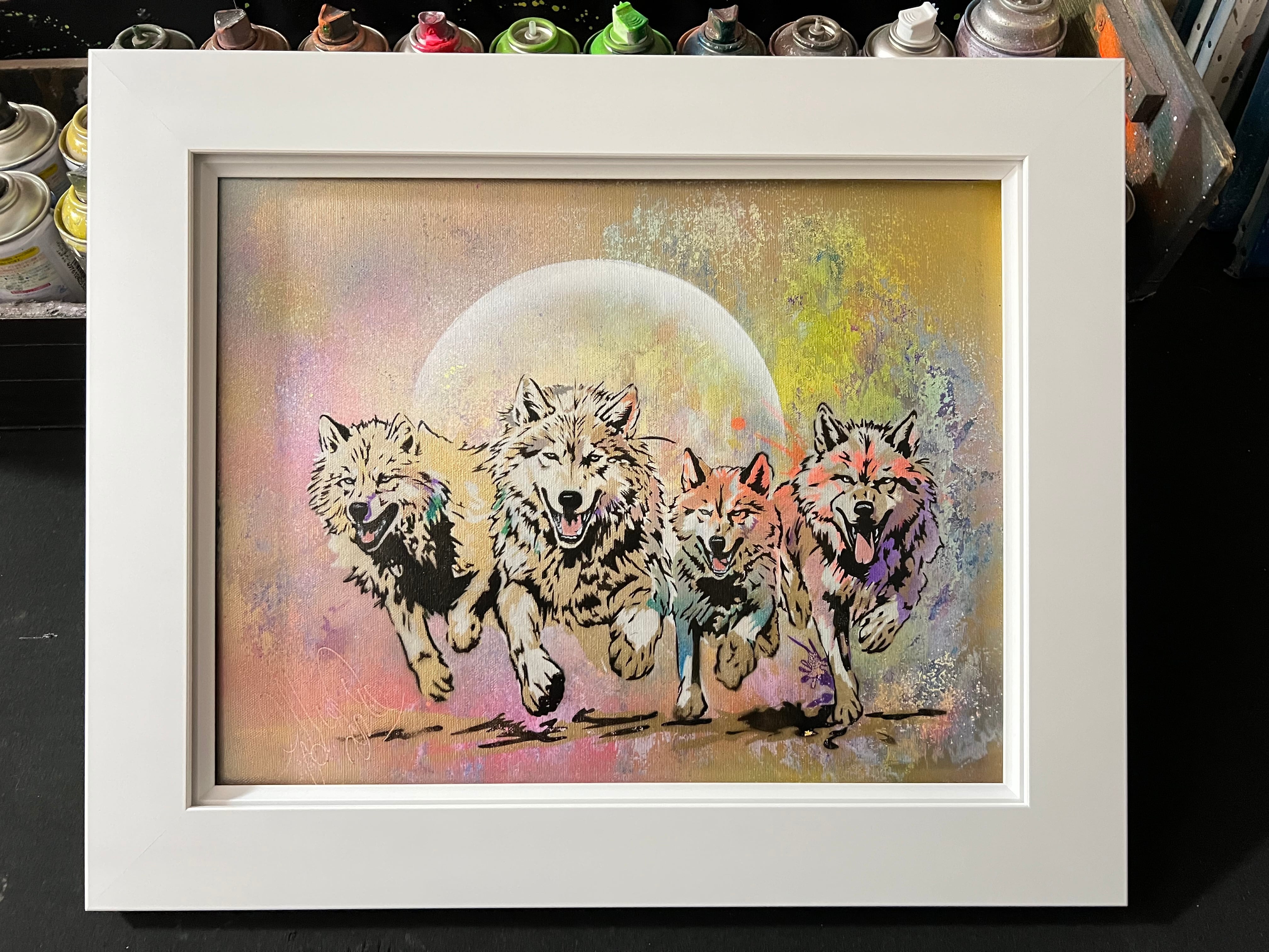 スプレーアート絵伝F 6サイズキャンバス白額セット