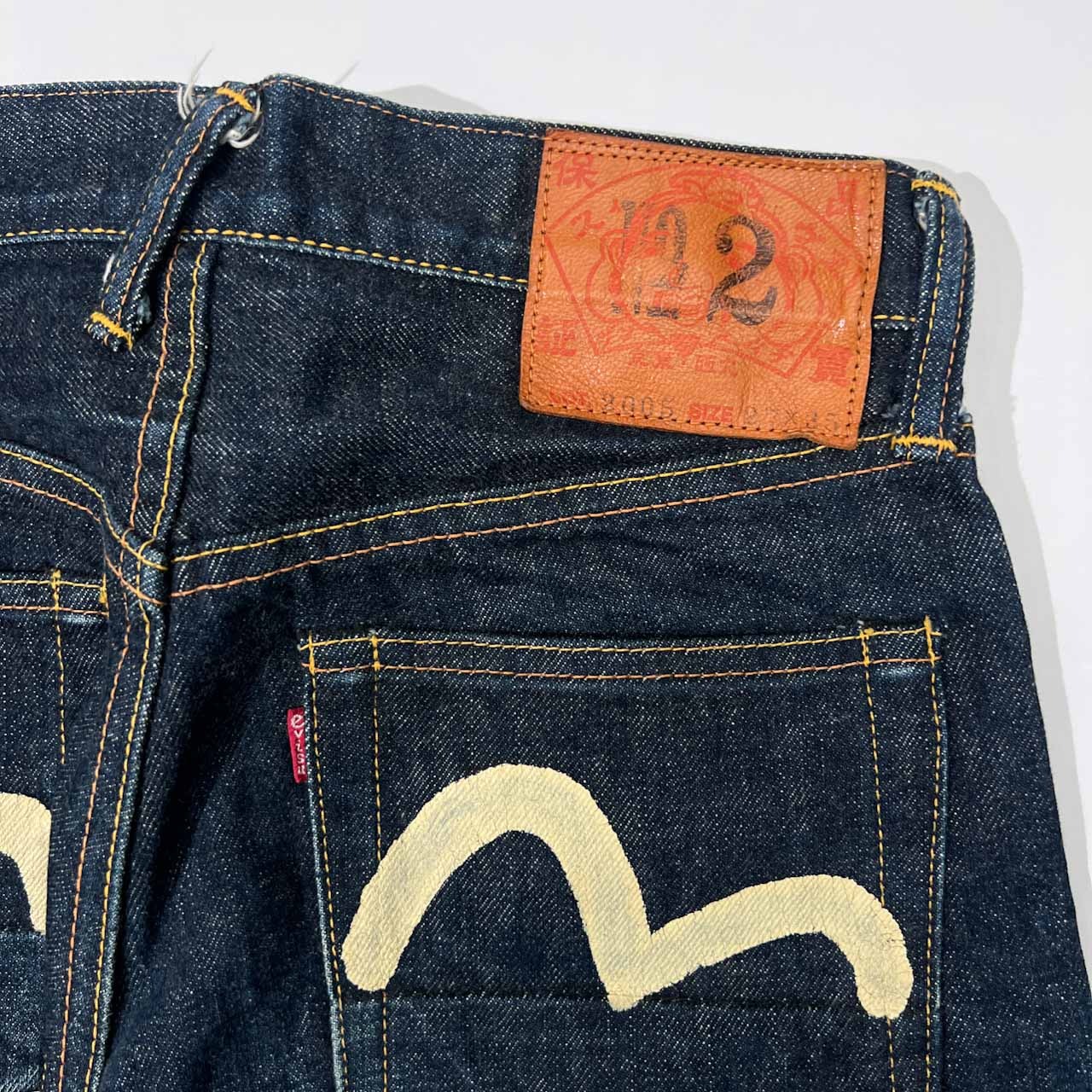 EVISU エヴィス ジーンズ カモメ セルビッチ デニム パンツ W27 /LOT2005/濃紺/赤耳/インディゴ/YAMANE