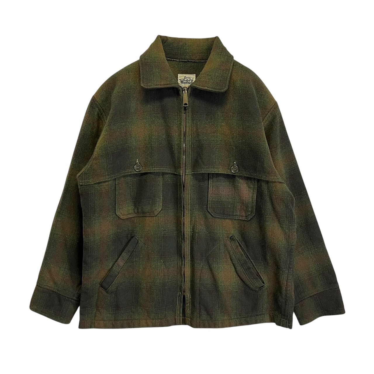 60's wool rich zip-up macchino jacket