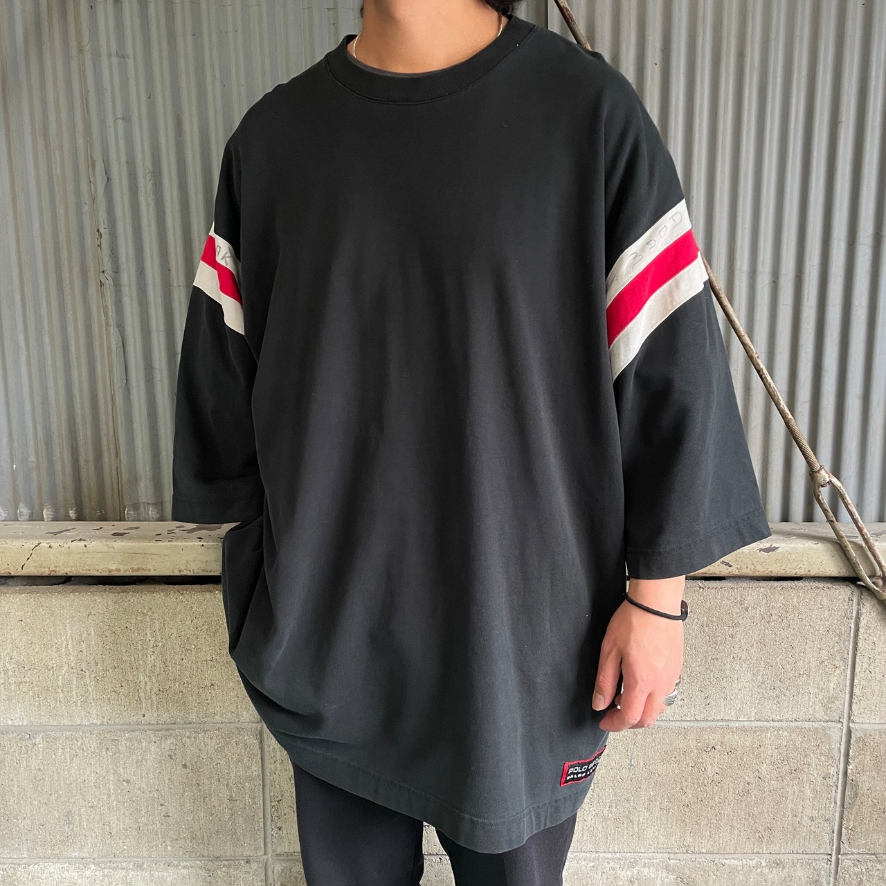 90年代 POLO SPORT ポロスポーツ ラルフローレン フットボール T  