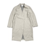 LACOSTE ラコステ ウール混 ロングコート 羽織 34/ライトグレー系 レディース