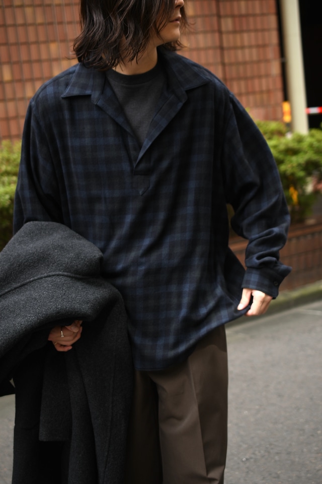 A.PRESSE / Wool Skipper Shirt (Check)