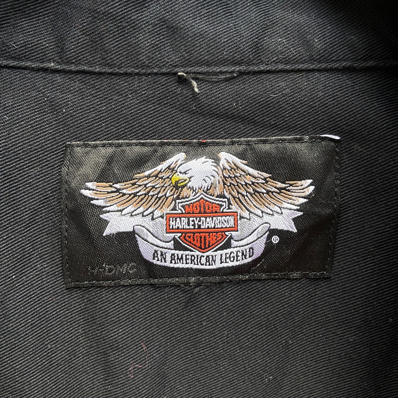 Harley-Davidson ハーレーダビッドソン バックロゴ刺繍 ワッペン 半袖 