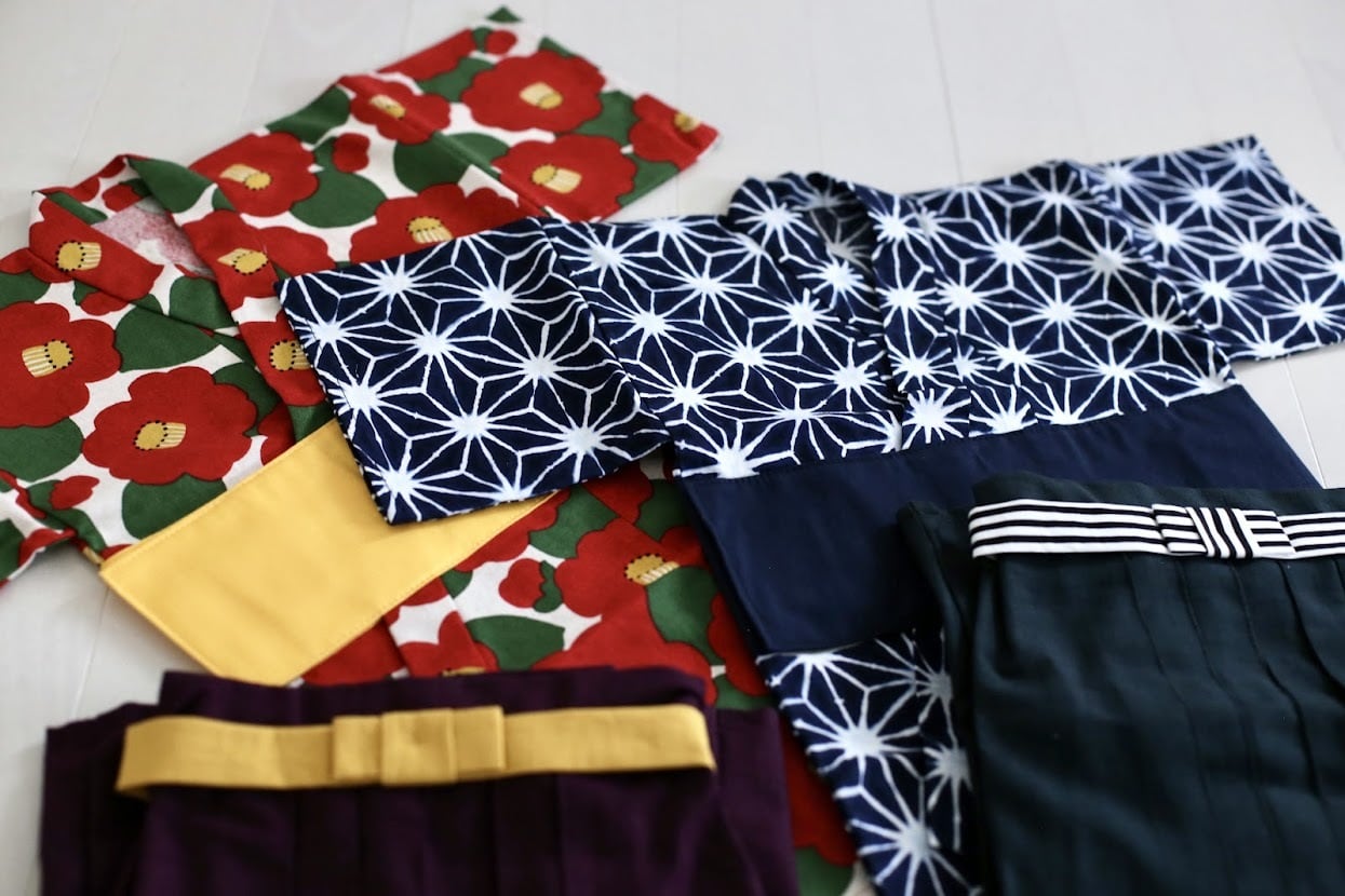 ファースト着物と袴のセット 椿