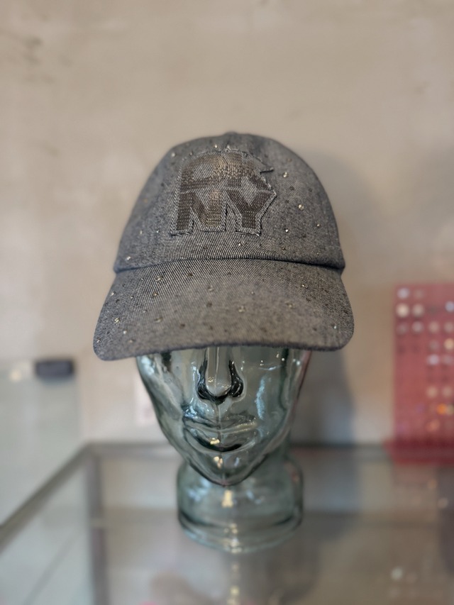 DKNY kirakira blue denim cap