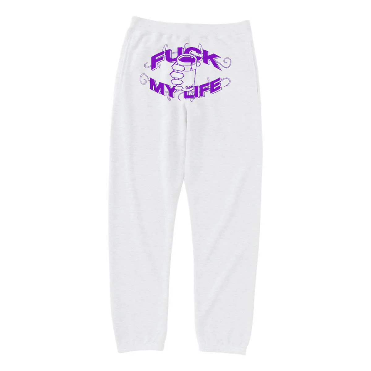 FUCK MY LIFE DAB着用モデル White FUCK MY LIFE & FLEXWITME 帽子