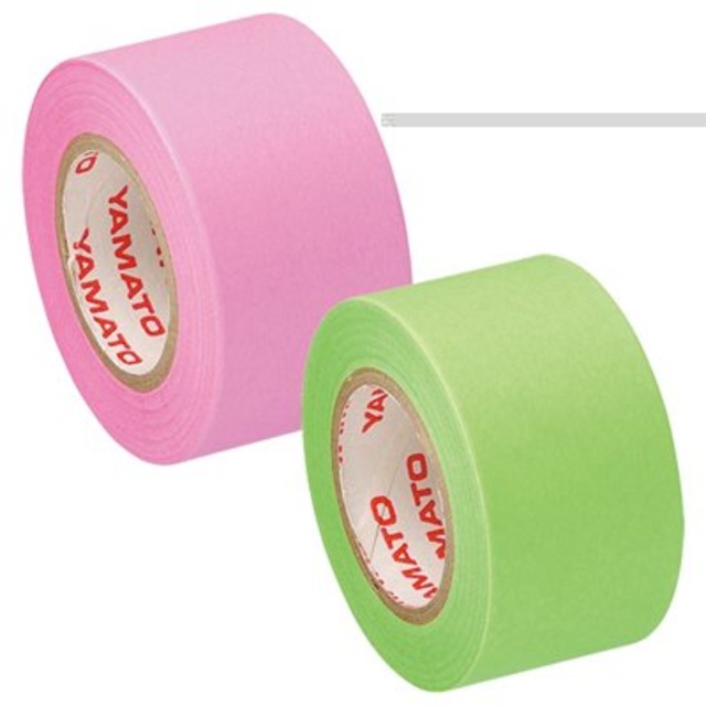 ヤマト メモックロールテープ詰替用　２巻入り　２５ｍｍ×１０ｍ　ローズ＆ライム