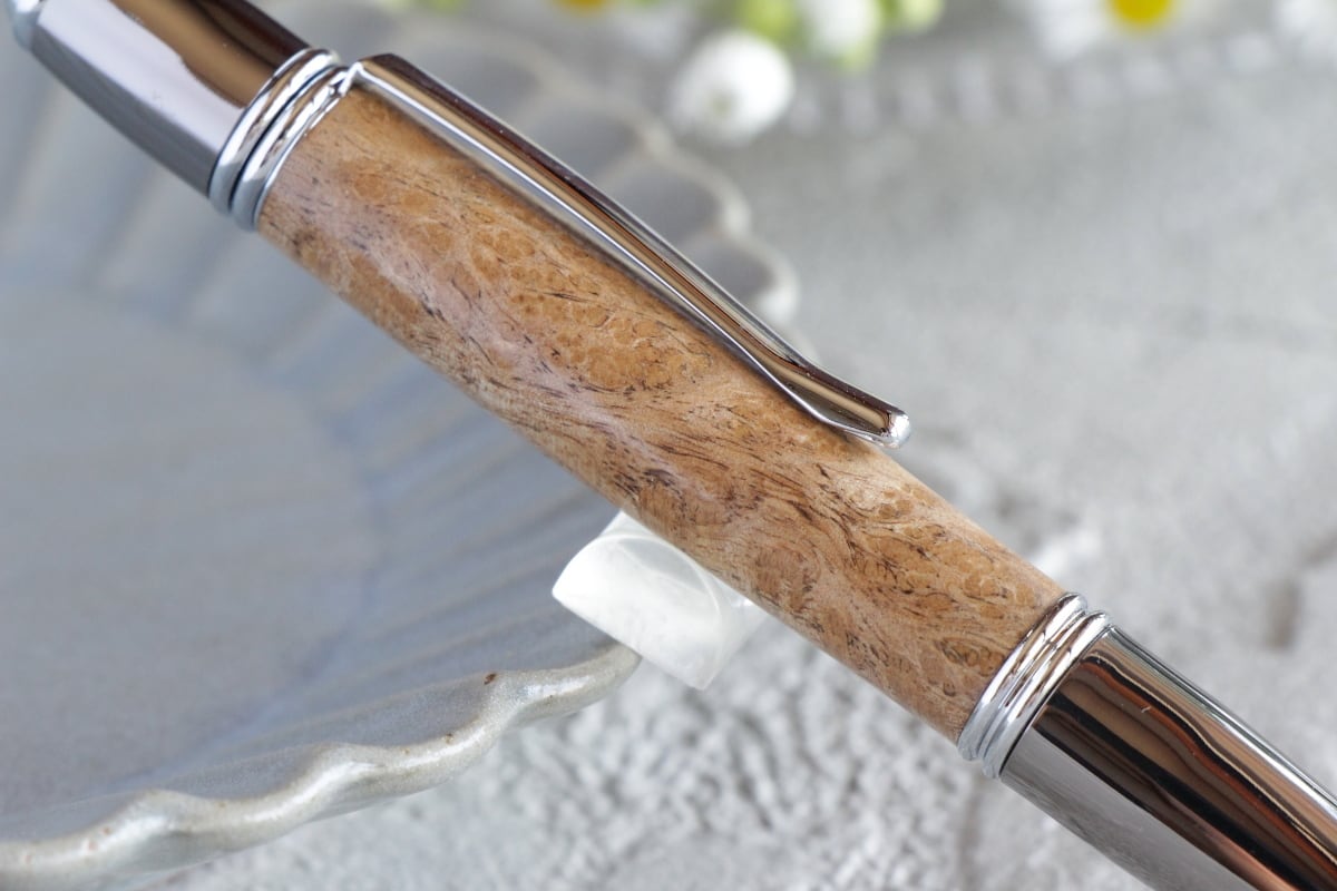 希少材 百日紅 瘤杢/クレープマートルバール・Primus」木軸ボールペン