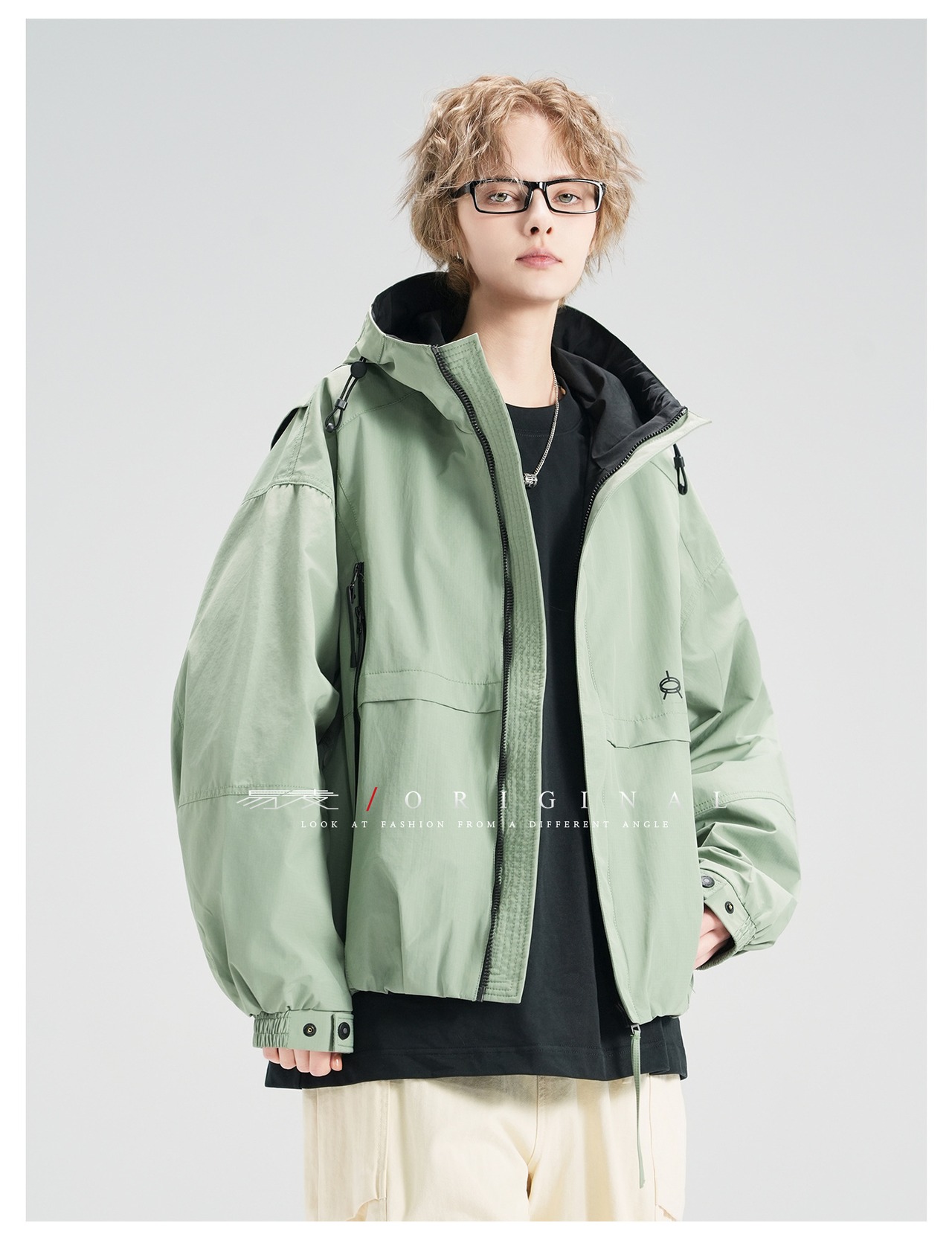 Y.M.ORIGINAL アーバンブロックレイヤードアウター