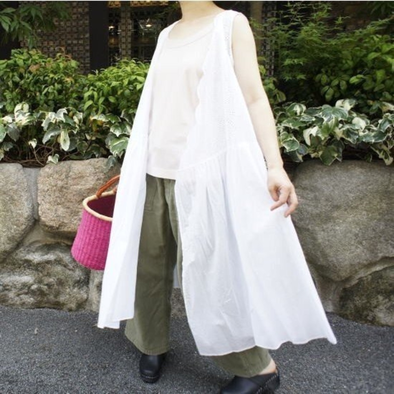 utilite　カットワークレースカシュクールドレス　ホワイト【SALE】