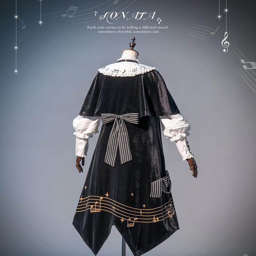 王子系ロリィタ コスチューム ロングコート×ジレ ファンタジー舞台向け