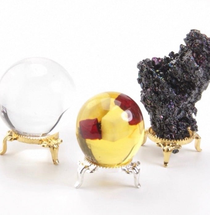 【合計5999円以上で購入可能】Crystal stand 2size/2color 天然石スタンド台