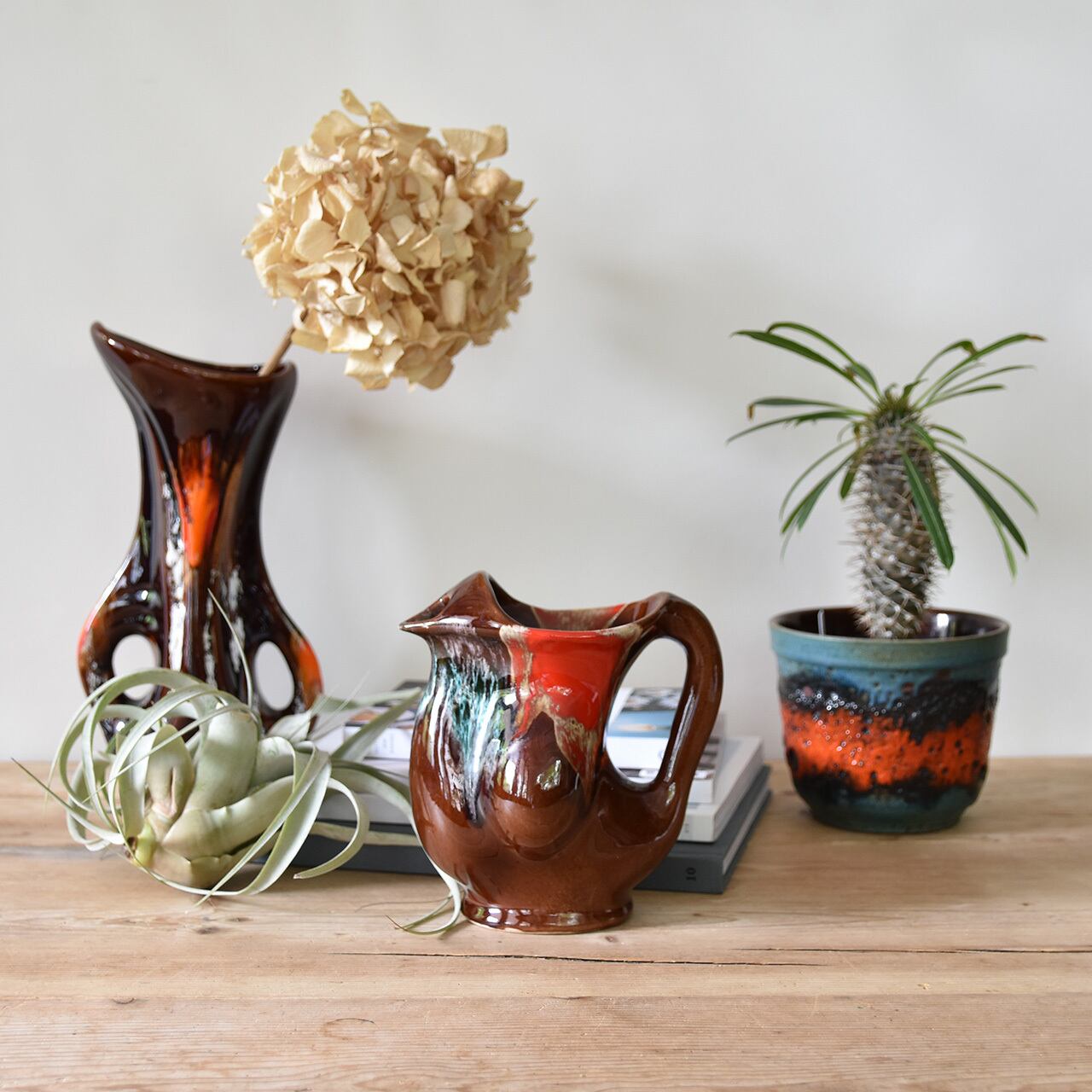 French Water Pitcher Vase (Fat Lava) / フレンチ ウォーター