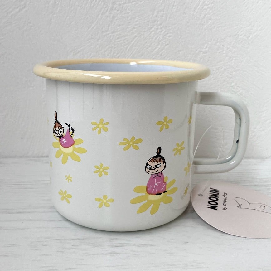 MOOMIN ムーミン ホーローマグ(370ml) Flowers ペールイエロー