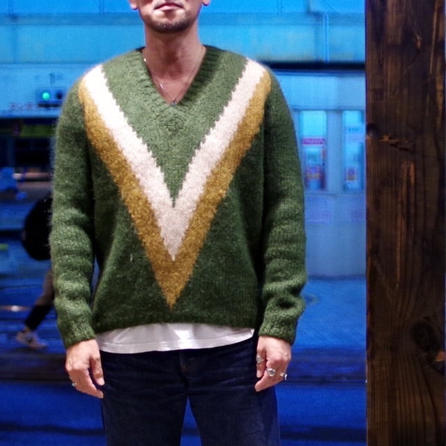 Vintage Mohair Sweater / Hand made in ITALY / ヴィンテージ モヘア