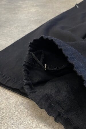 限定モデル】黒作務衣パンツ/BLACK SAMUE PANTS【クロコダイルレザー