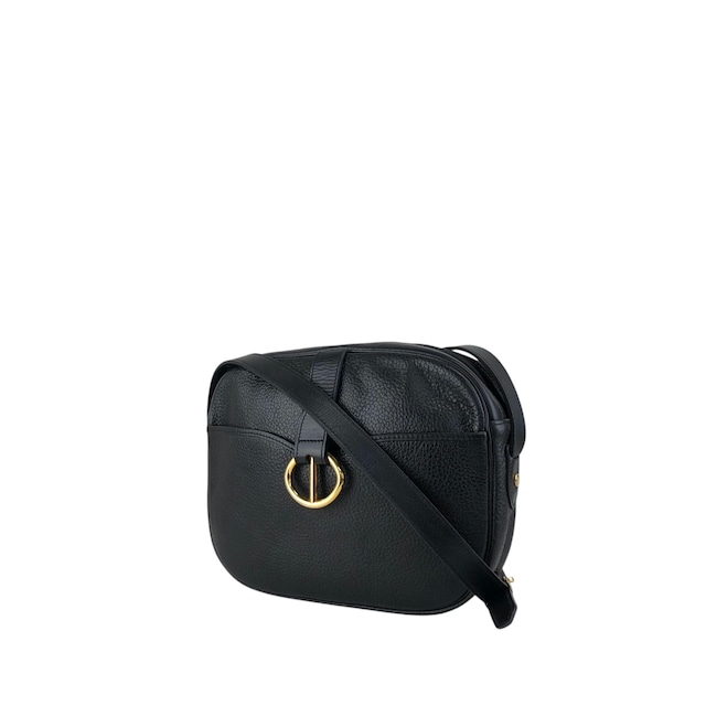 Christian Dior クリスチャン ディオール ショルダーバッグ ブラック CD レザー vintage ヴィンテージ オールド utsbka