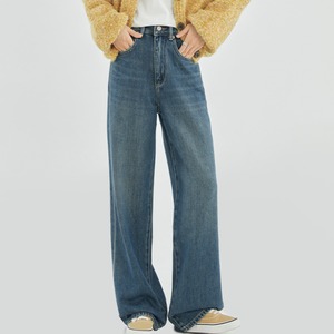 High waist loose jeans S489