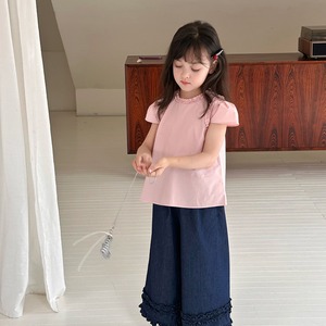 夏フリルカラーＴシャツ