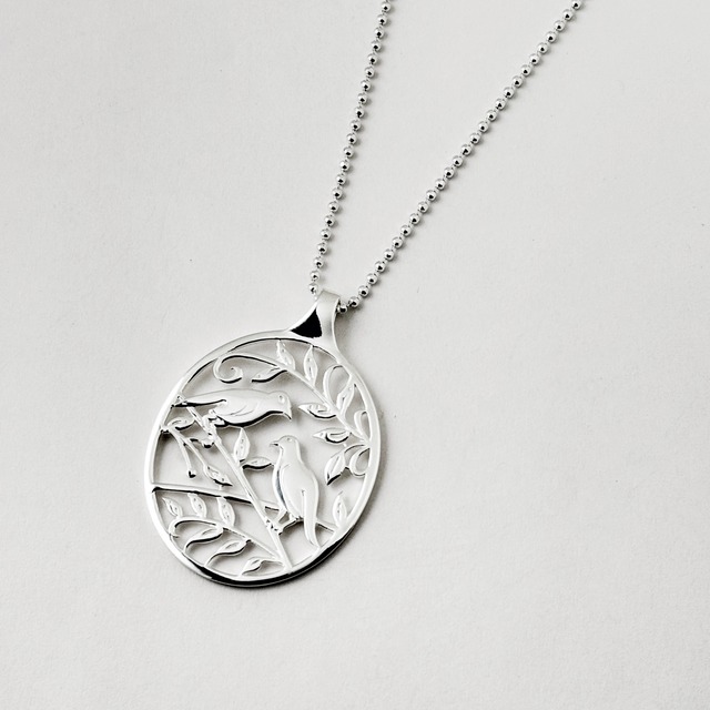 【数量限定】スカシ バード ペンダント ネックレス