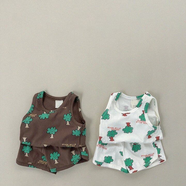 BABY&KID】夏新作 ツリー柄セットアップ | Dreambaby