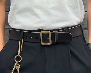 【ヌメサドル・クロムエクセル/Octagon Buckle Belt 45mm幅】