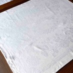 テーブルナプキン　ダマスク織　白いクロス　大判ナプキン　フランスリネン 12cldu32