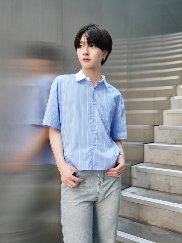 【ALUDE SELECT】silky soft pocket shirt(3color)