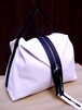 展示品レア◆McQ マックキュー アレキサンダーマックイーン ZIP HOBO バイカラー変形 トート バッグ 白黒◆ 遊び心満点！McQの変形モデル♪ 