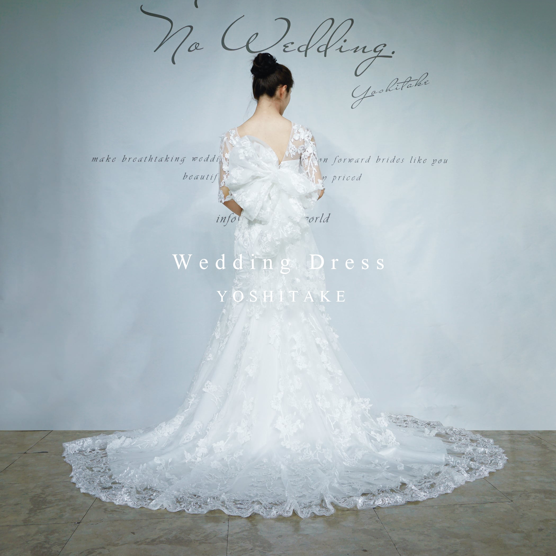 オーダー制作】ウエディングドレス ウエディングドレス.白.刺繍