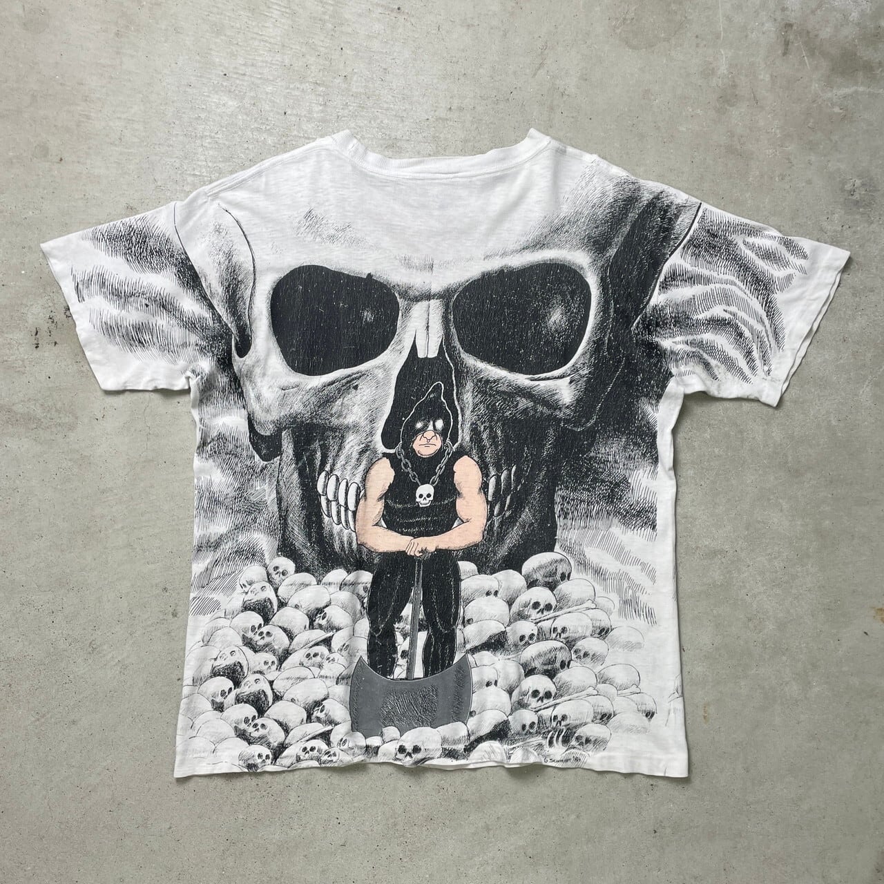 90年代 TRUTH SPORTS オールオーバープリント Tシャツ メンズL-XL相当 