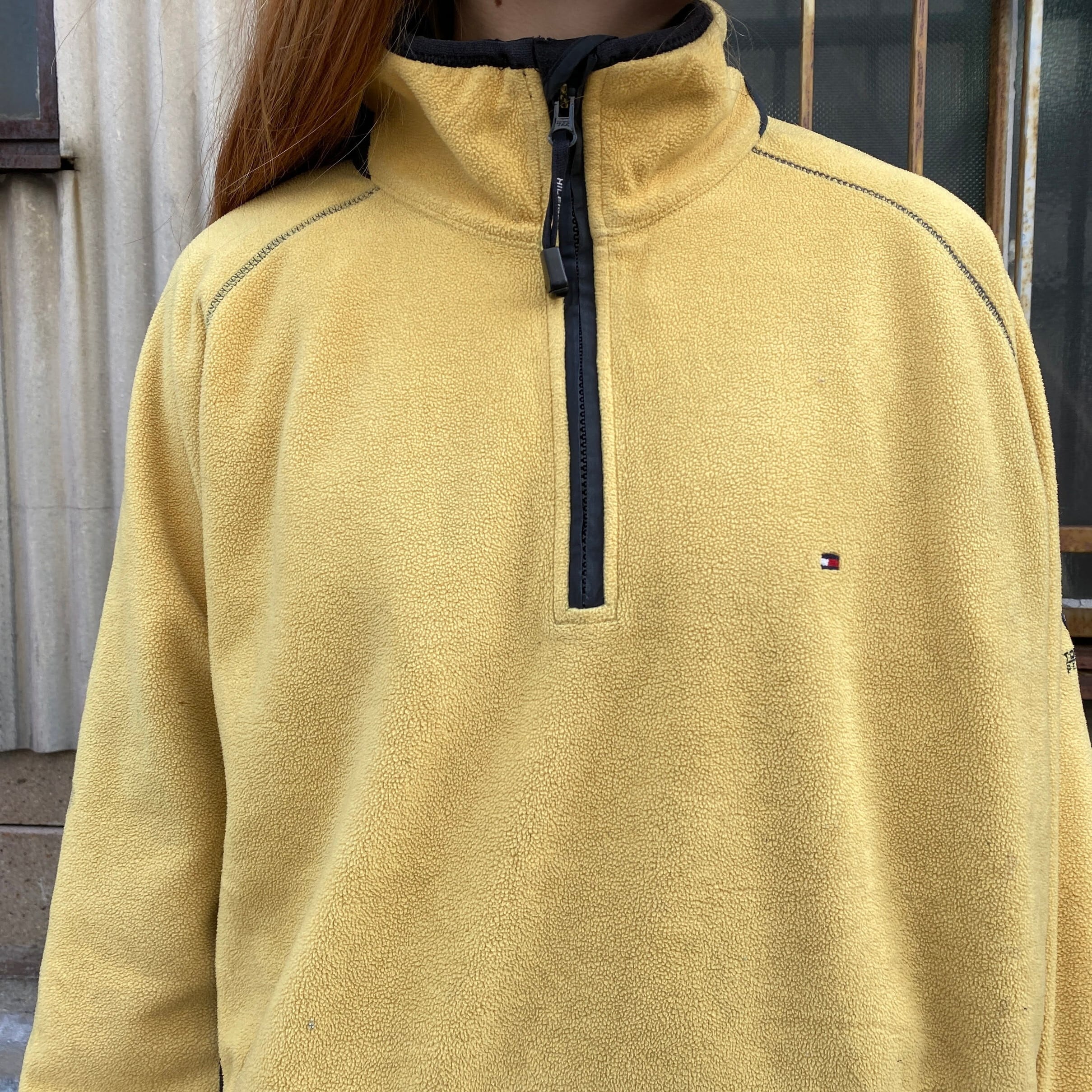 TOMMY HILFIGER トミーヒルフィガー ハーフジップ フリースジャケット 