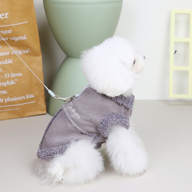 NEWYORKセレブ御用達ショップの犬用ムートンコート 即日発送あり】Dadagou フェイクムートン コート 裏ボア アウター