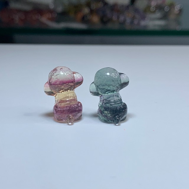 12.ペア☆可愛いフローライト･トイプードル