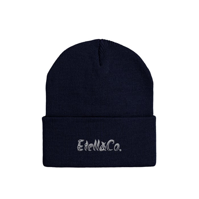 90s OLD STUSSY/Logo embroidery Long Beanie/Free/刺繍ロゴ/ロング