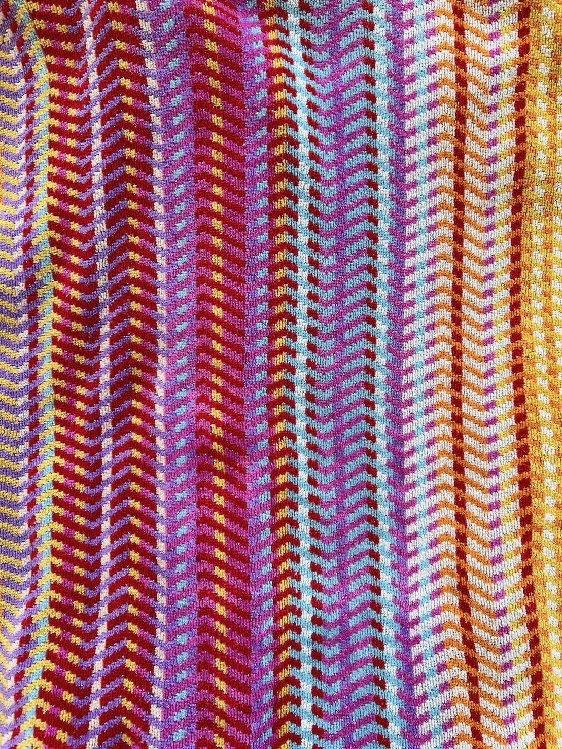 missoni 】vintage striped gown coat with pile fabric | NODE