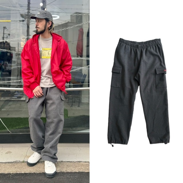 Supreme BOX CARGO SWEAT PANT CHARCOAL XL 10649