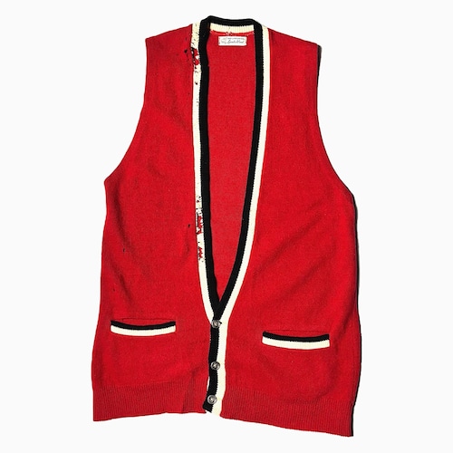 Vintage 60~70's Grunge Knit Vest