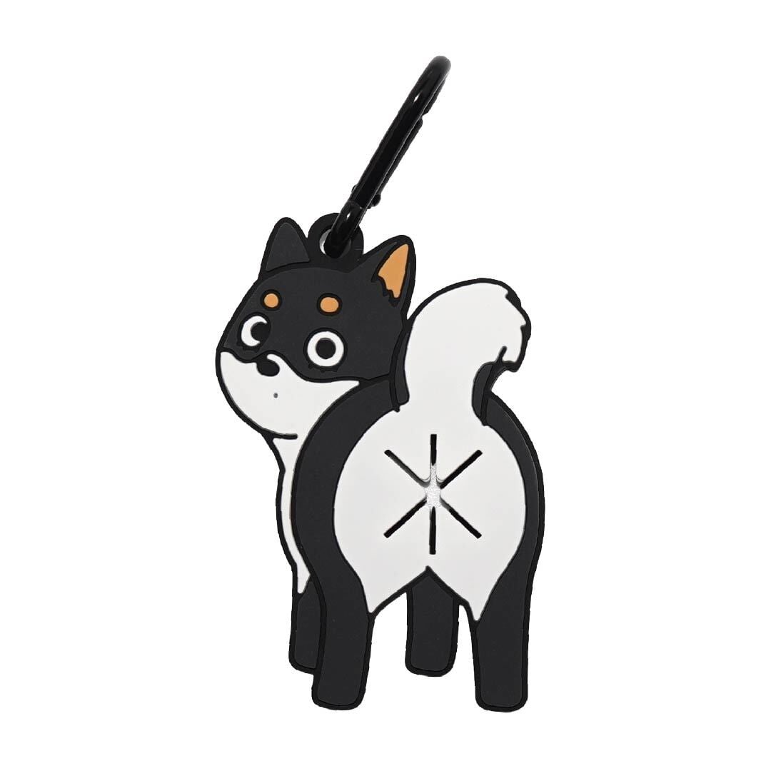 柴犬（黒）】Poopホルダー_お散歩マナー袋ホルダー | Somewoof
