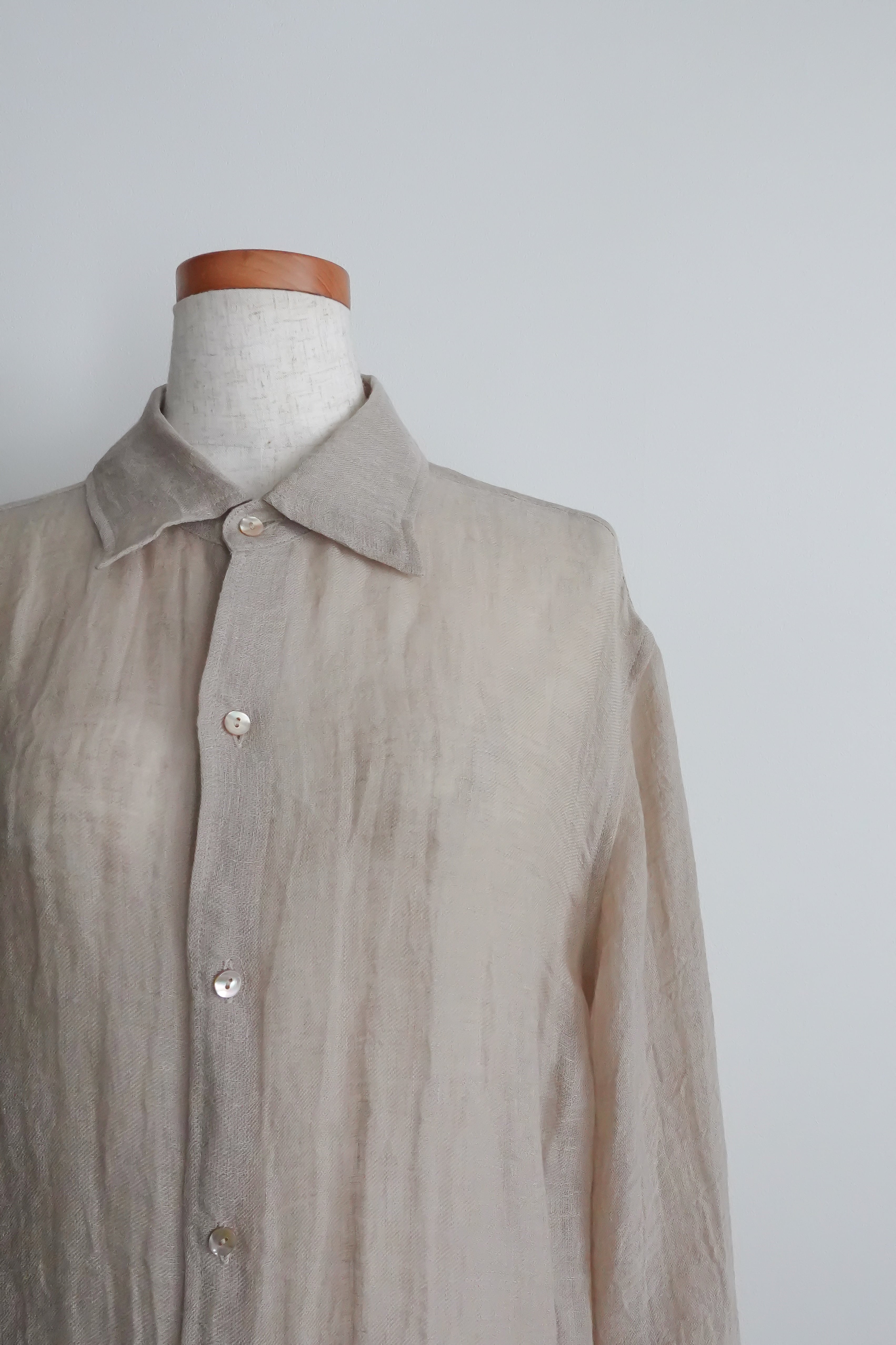 ERiKOKATORi】linen gawze shirts/NATURAL | TOLMA.