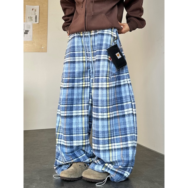 XBROアメリカンヴィンテージチェックスウェットパンツ