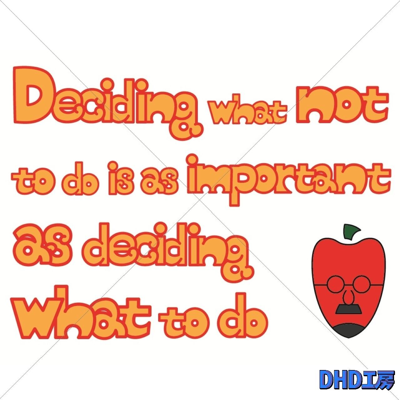 DHD(M)031【キャンバスフラットポーチ（ミッドナイトブルー）　りんごおじさんⅢ】