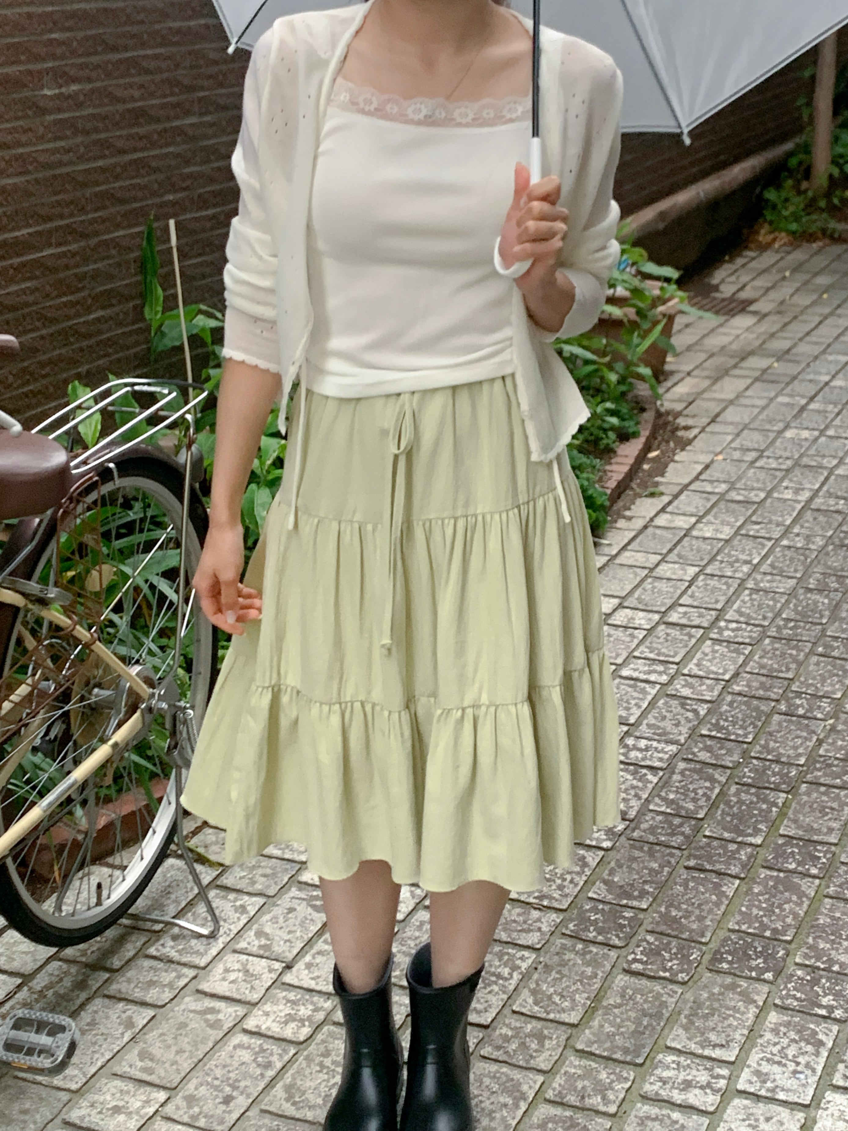 Iz Strap Tiered Skirt