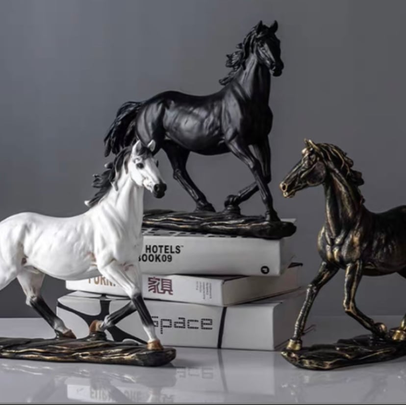 3pattern】Antique horse figurine【C528】 | craft.meow
