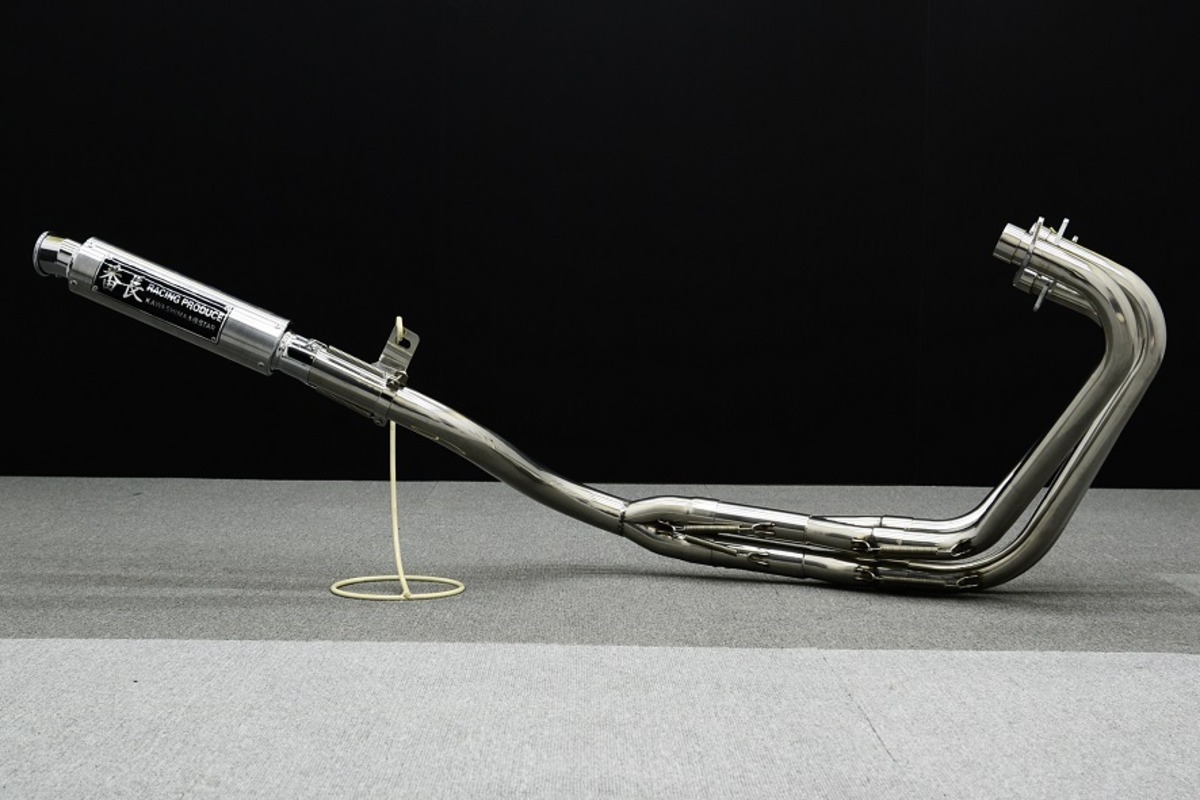 新品□XJR400 番長管 45πマフラー 421 メッキ 薄型 4HM | DAJI 2 