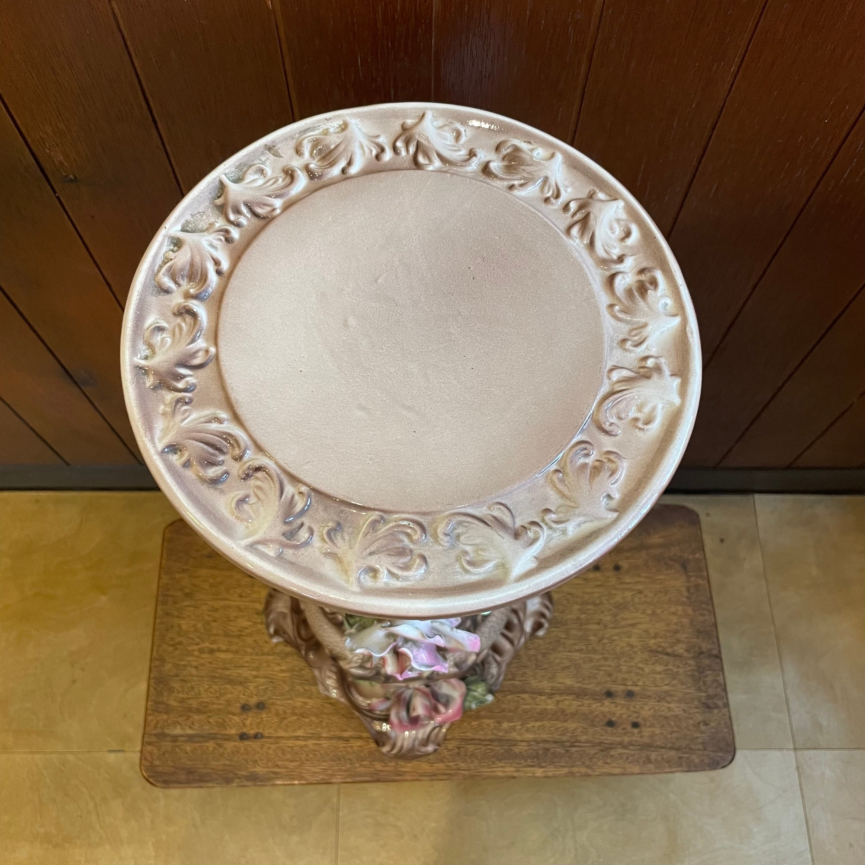 イタリア製 陶器の花台 | 純喫茶家具の村田商會